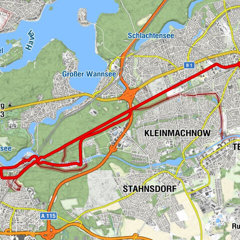 Zehlendorf - Berlin - Kleinmachnow - Albrechts Teerofen