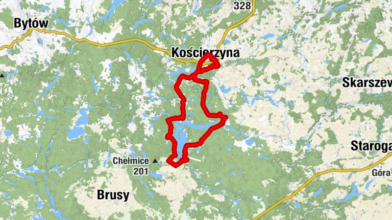 Kościerzyna - Plebanka - Wierzysko-Leśnictwo