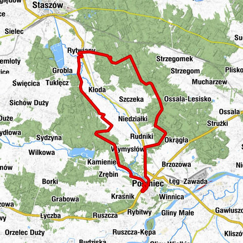 Połaniec - Manufaktura smaków - Kościół pw. Świętego Marcina Biskupa - Kościół pw. Świętego Maksymiliana Marii Kolbego