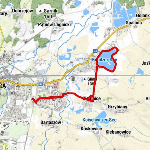 Legnica - Ziemnice - Kunice - Ośrodek Wypoczynkowy Skibińscy Kunice