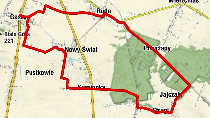 Gaszyn - Dom Przyjęć Okolicznościowych - Kościół pw. Świętego Wojciecha - Kościół pw. Najświętszej Marii Panny Królowej Polski