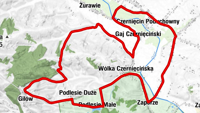 Gilów - Gaj Czernięciński - Czernięcin Główny - Kościół pw. Najświętszego Serca Pana Jezusa w Gilowie