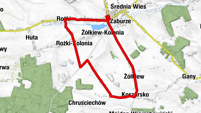 Żółkiewka - Rożki - Rożki-Kolonia - Markiewiczów