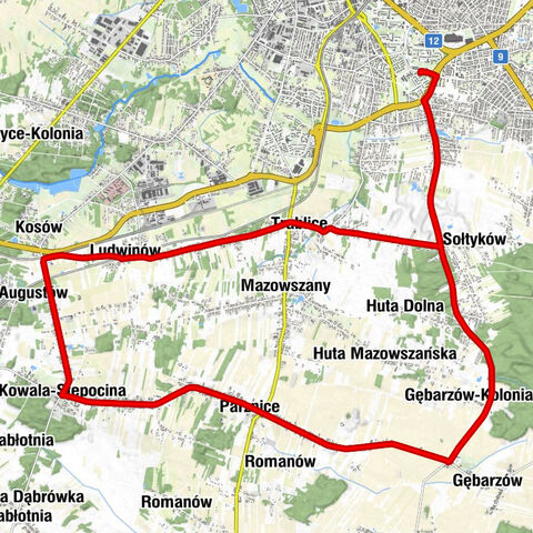 Prędocinek - Radom - górka saneczkowa - Kaplica wotywna