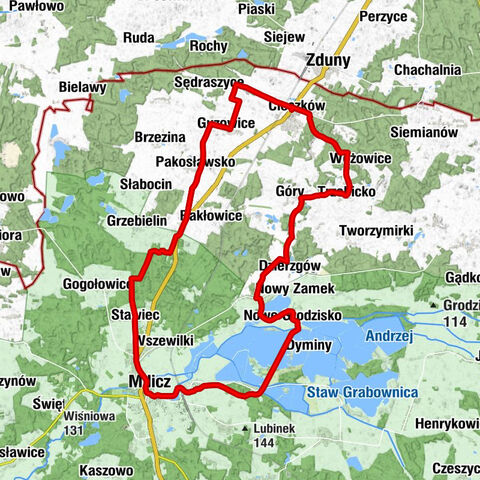 Kościół pw. Chrystusa Króla - Milicz - Kościół pw. świętego Macieja - Wzgórza Cieszkowskie