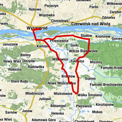 Wyszogród - Przęsławice-Krzaki - Śladów - Kościół pw. Świętego Jana Chrzciciela i Świętego Rocha