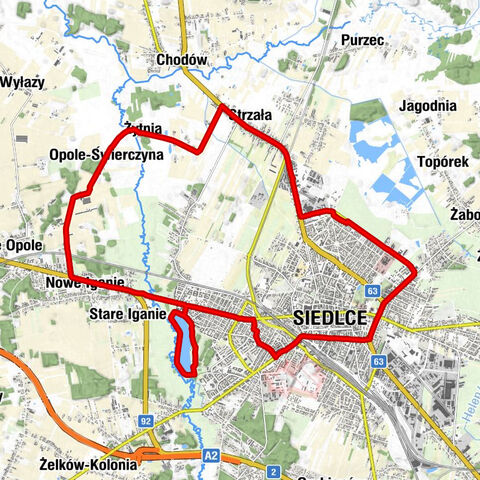 Siedlce - Cerkiew pw. Świętej Trójcy - Kościół pw. Ducha Świętego - Północna Dzielnica Przemysłowa