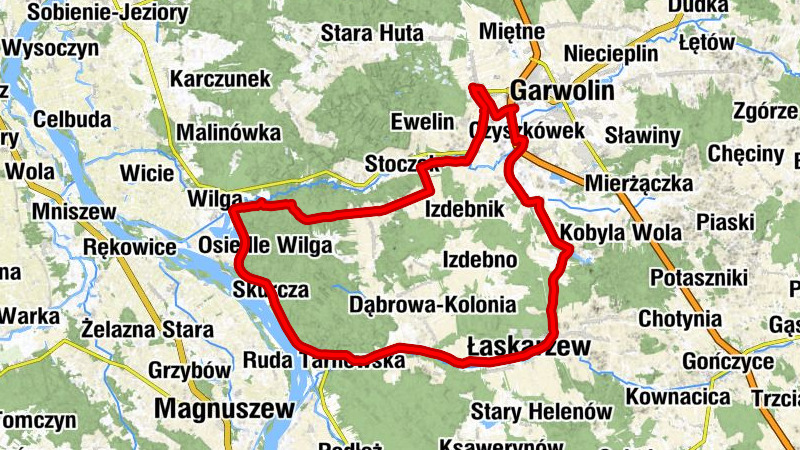 Wola Rębkowska - Rębków-Kolonia - Łaskarzew - Kościół pw. Świętego Izydora