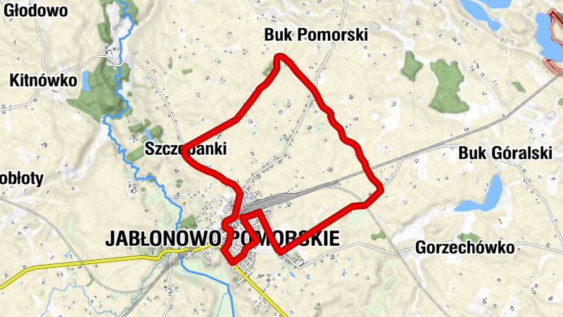 Jabłonowo Pomorskie - Kameleon - Koszary - Kościół pw. Chrystusa Króla i Matki Bożej Nieustającej Pomocy