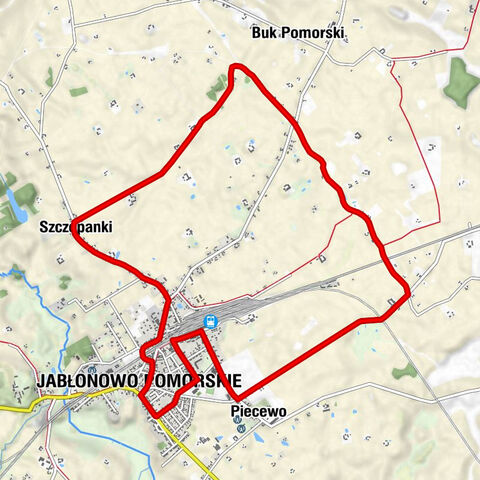 Jabłonowo Pomorskie - Kameleon - Koszary - Kościół pw. Chrystusa Króla i Matki Bożej Nieustającej Pomocy