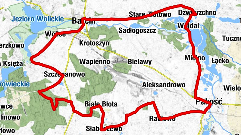 Pakość - Ludkowo - Mielno - Barcin