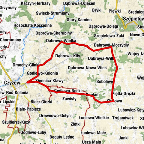 Czyżew - Czyżew-Siedliska - Dmochy-Wypychy - Kościół pw. Świętego Stanisława