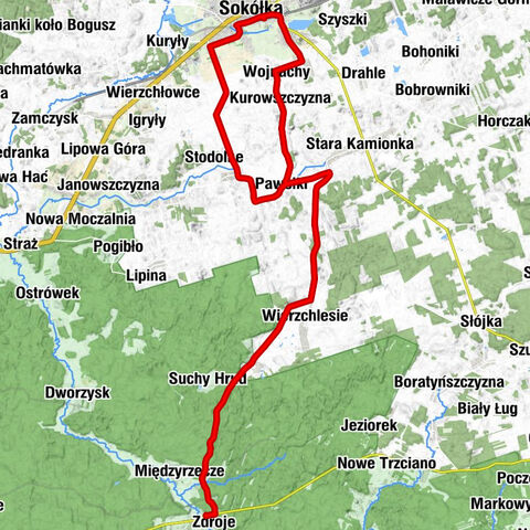 Sokółka - Nowa Kamionka - Wojnachy