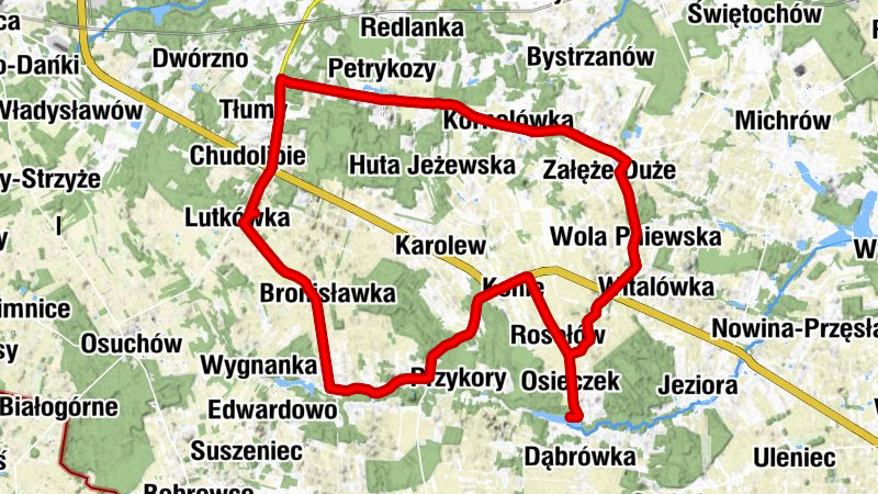 Lutkówka - Chudolipie - Lasek - Natalin