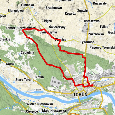 Toruń Wschodni - Toruń - Dębowa Góra - Kaplica pw. Świętej Barbary