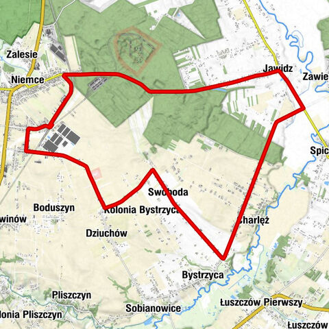 Bystrzyca koło Lublina - Gajówka - Gaj - Jawidz