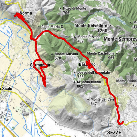 da Vittorio - La curva - Santuario della Madonna - Cattedrale di Sermoneta