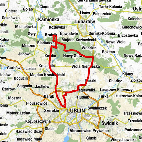 Lublin - Dzbenin - Natalin - Helenów