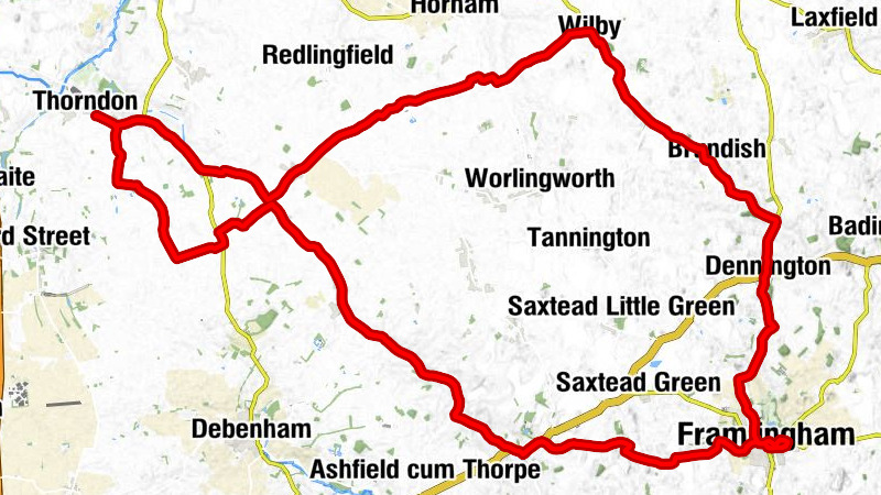 Thorndon - St Mary, Wilby - St Mary, Dennington - St Mary, Earl Soham