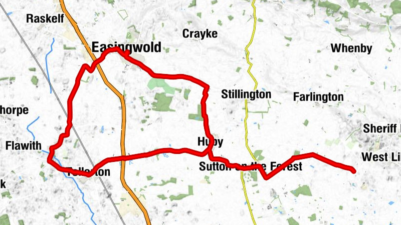 Sutton-on-the-Forest - Huby Methodist Church - New Inn - St John's RC Church