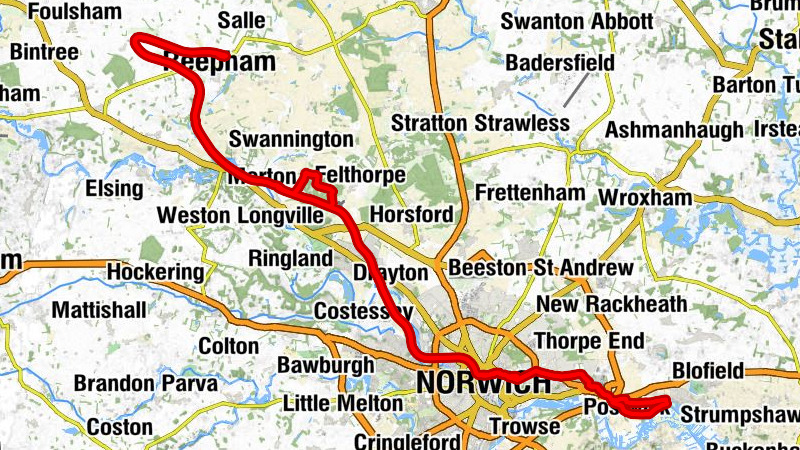 Brundall Gardens - All Saints Church - The Fieldfare - Norwich