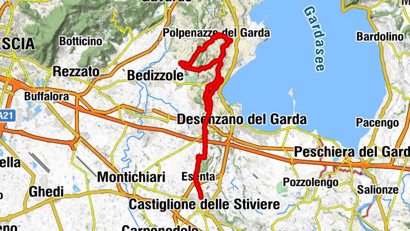 Castiglione delle Stiviere - Monte della Valle - Monte Canale - San Carlo