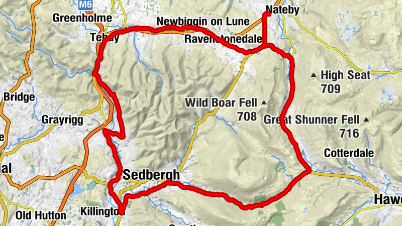 Kirkby Stephen - Hawes Junction Mount Zion Chapel - Shortclick Hill - Wharton Fell