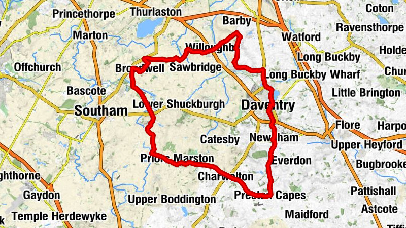 Napton on the Hill CP - Newnham Hill - Preston Capes Hill - Priors Marston CP