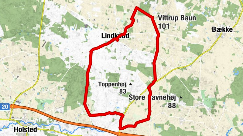 Lindknud - Vittrup Baun - Vittrup - Nyby