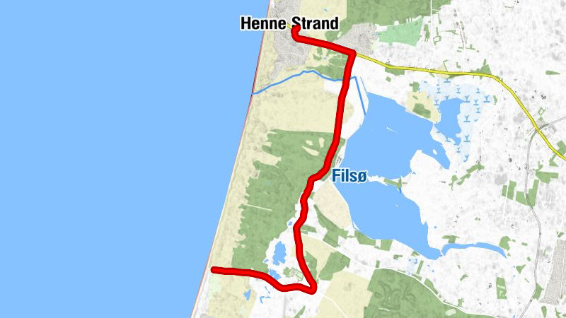 Henne Strand - Tuttesbjerg - Kærgård - Børsmose Strand