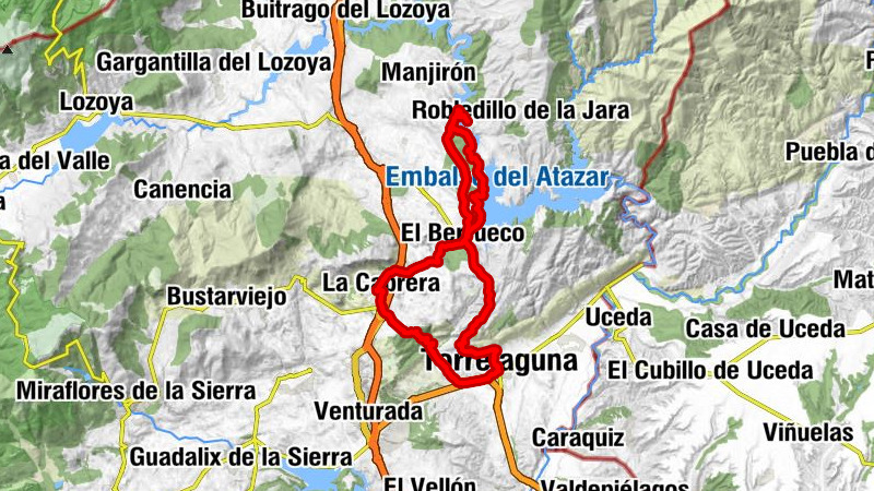 El Berrueco - Bar El Molino - Iglesia de La Inmaculada Concepción - Torrelaguna