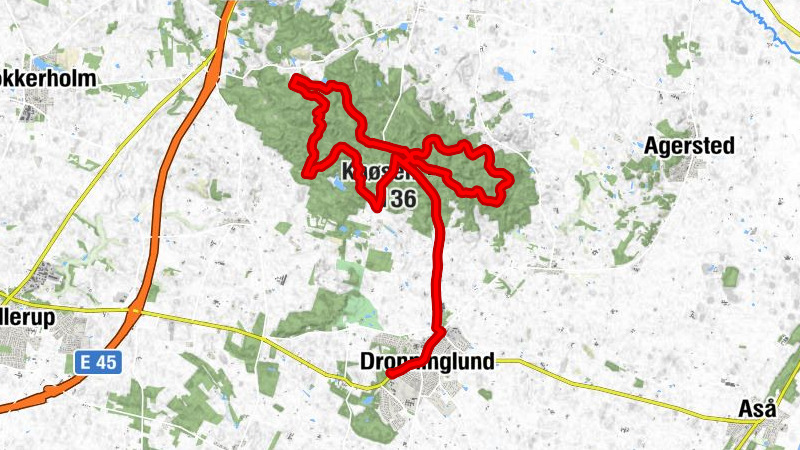 Dronninglund - Nørre Ørnebakke - Skårbjerg - Knøsen