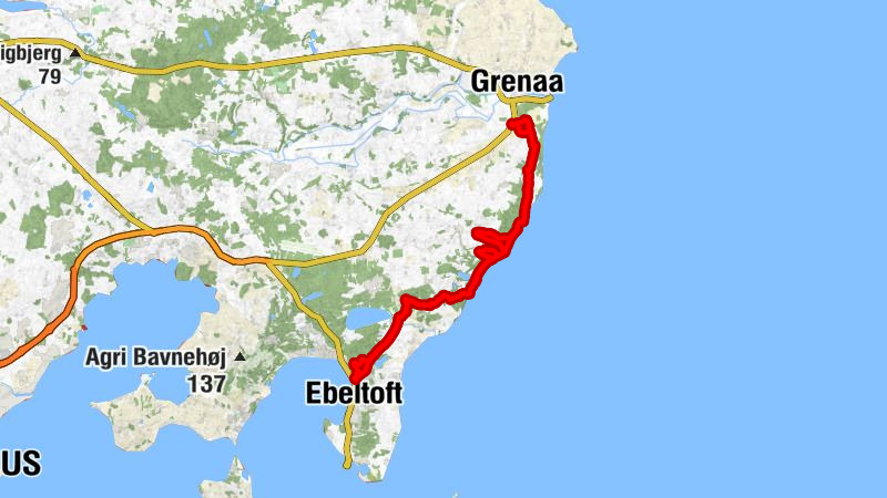 Norddjurs Kommune - Glatved - Rugårdsstrand - Lilleskov Bakke