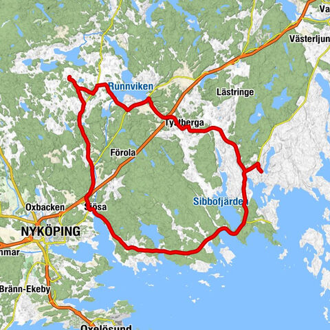 Nyköpings kommun - Ingelsta - Sjösa - Röda Lycktan