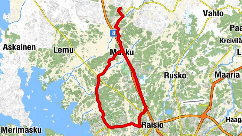 Santamala - Nousiainen - Masku - Kuuanvuori