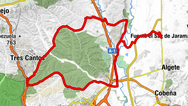 Fuente el Saz de Jarama - Los Arcos - La Quinta de Jarama - San Sebastián de los Reyes