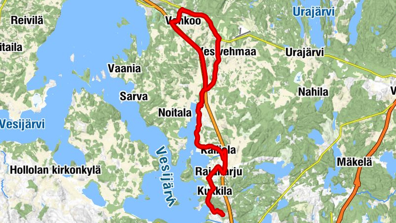 Kilpiäinen - Kukkila - Paimelanvuori - Kellarmäki