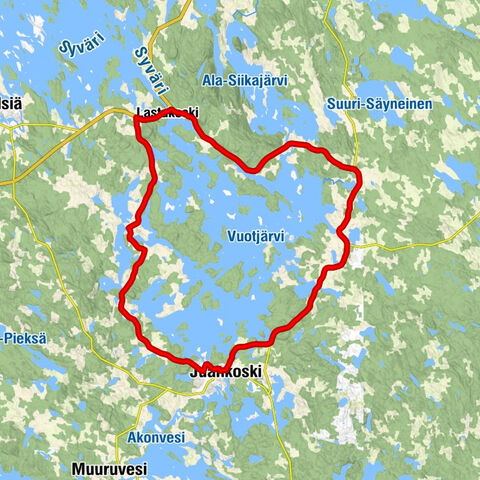 Lastukoski - Pisankoski - Venäänaho - Juankoski