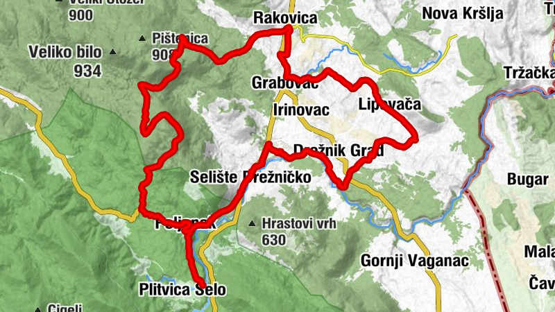 Rakovica - Brajdić Selo - Grabovac - Lipovača