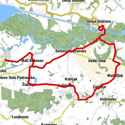 Veliki Bukovec - Mali Bukovec - Selnica Podravska - Crkva svetog Franje Asiškog