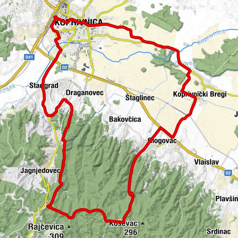 Koprivnica - Klas - Anin vrh