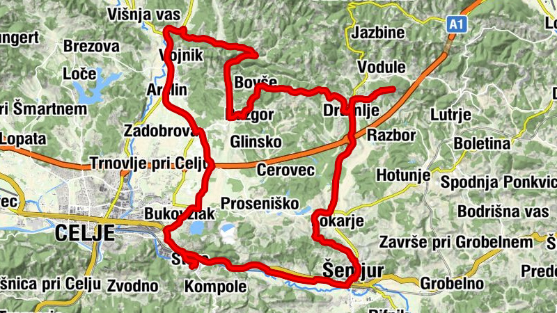 Štore - Cerkev sv. Ilije - Planinska postojanka PD Dramlje