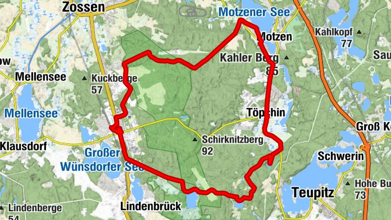 Wünsdorf-Waldstadt - Carlas Menükantine - Kallinchen - Waldkater
