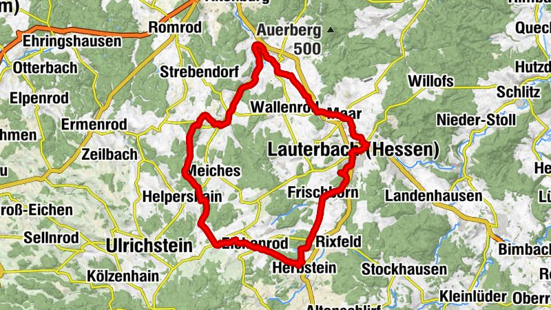 Kreuzkapelle Herbstein - Michaelskirche - Galgenkippel - Eichenrod