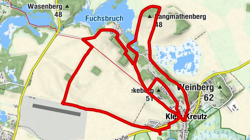 Brandenburg an der Havel - Langmathenberg - Klein Kreutz/Saaringen