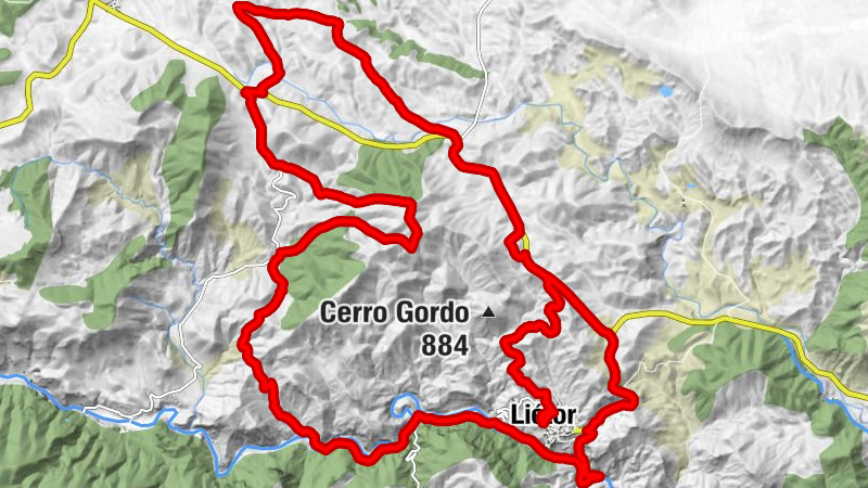 Liétor - Paradero - Cerro de la Tejera - Prado David