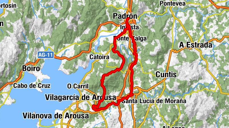 Padrón - Igrexa de Santa Comba de Cordeiro - Igrexa de Santa María de Godos - A Matanza
