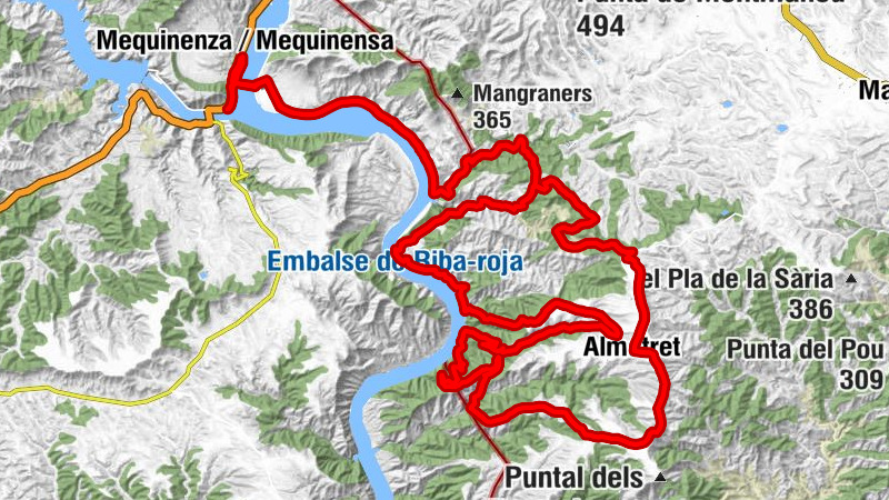 El Mesón - Mequinenza / Mequinensa - Almatret - Lo Terme de Riba-roja