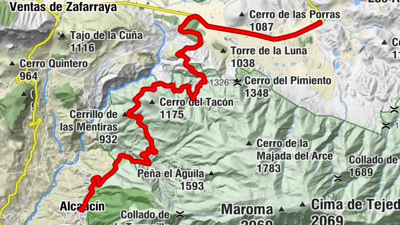 Alcaucín - Restaurante Cortijo del Alcázar - Puerto Blanquillo