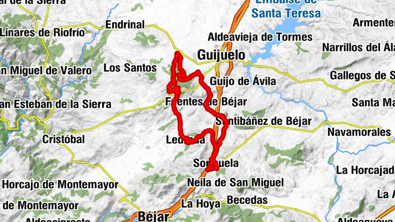 Nogal Fusión - Puerto de Fuentefría - la Cruz del Cañuelo - Cabezo la Fuente